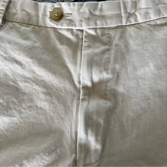 Peter Millar Shorts Mens 40 Beige Winston Washed Twill Pima Cotton Golf Chino - Picture 7 of 15